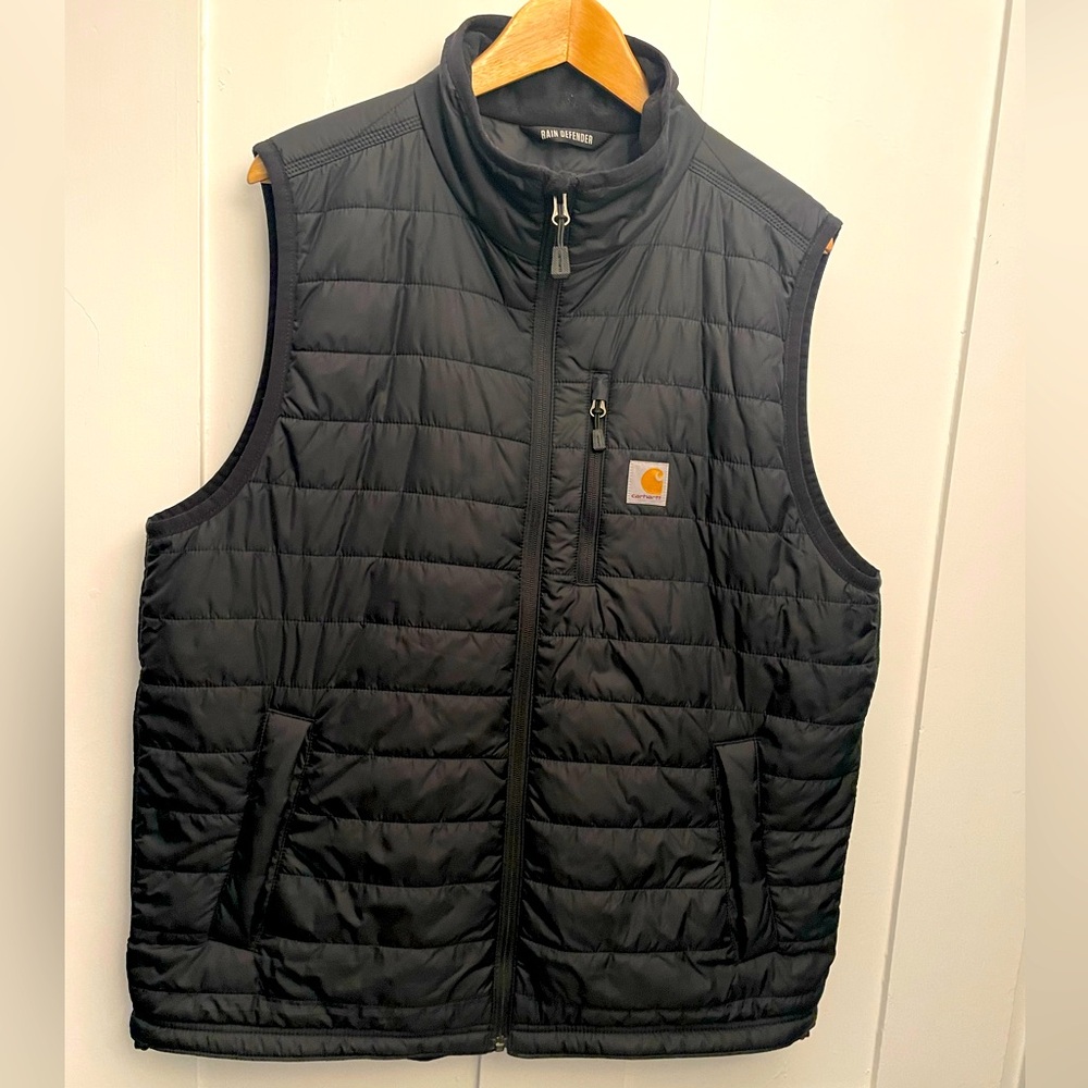 Men’s Carhartt Rain Defender Insulated Vest - Relaxed Black Large Tall